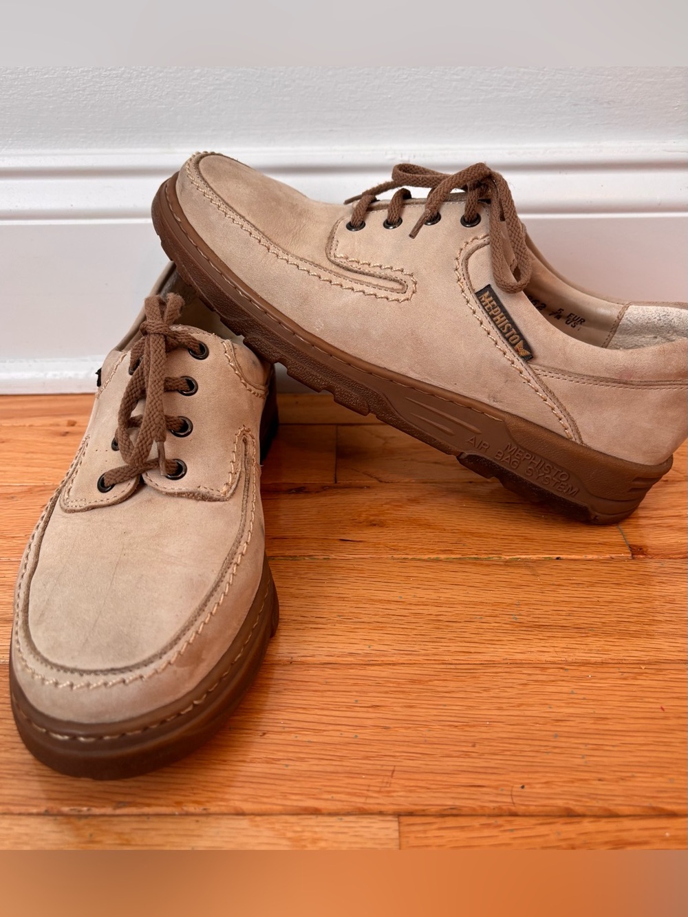 Mephisto City Hiker Nubuck Comfort Walking Oxfords US 7.5
